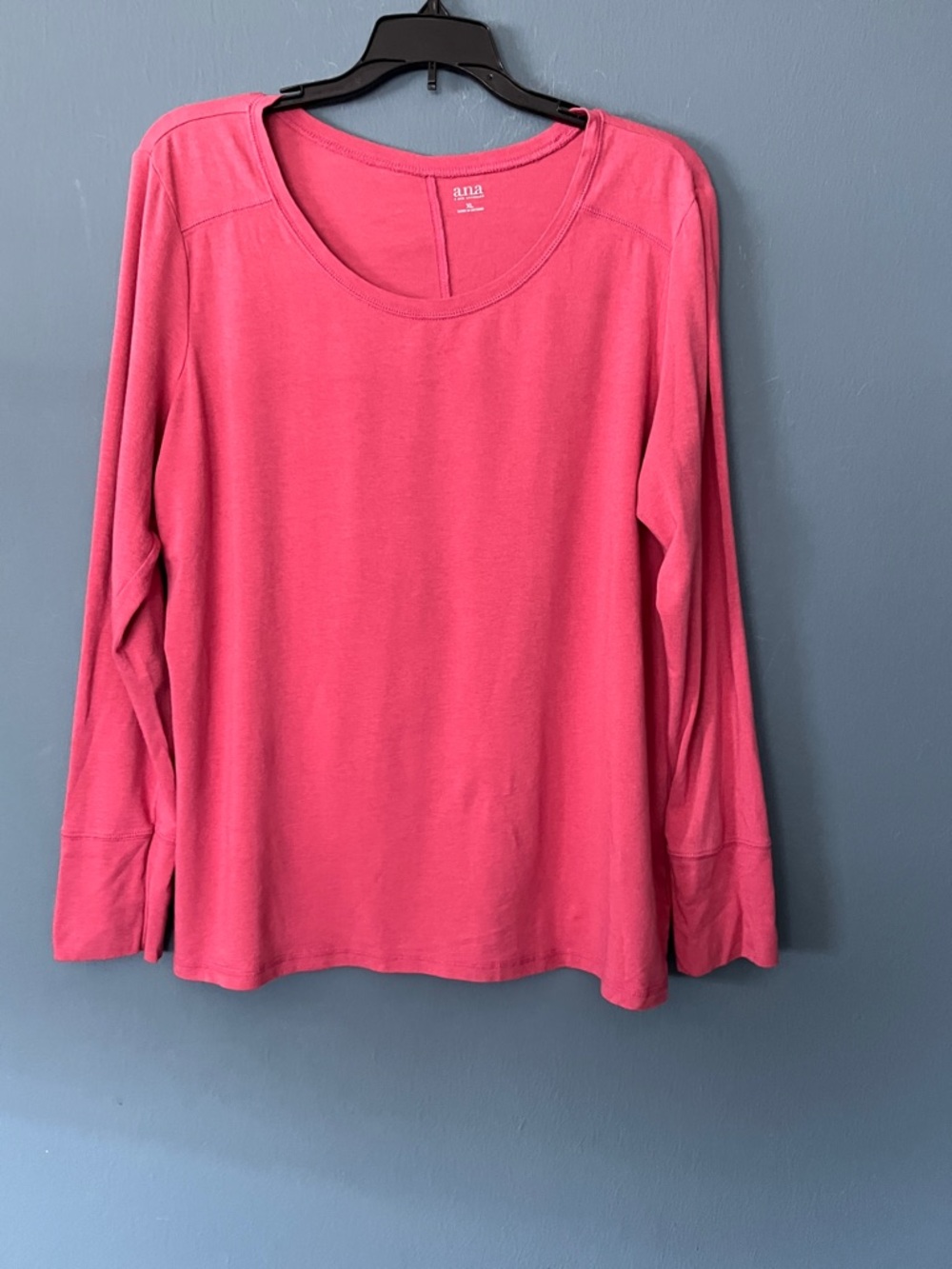 a.n.a Rose Pink Scoop Neck Women's Top XL